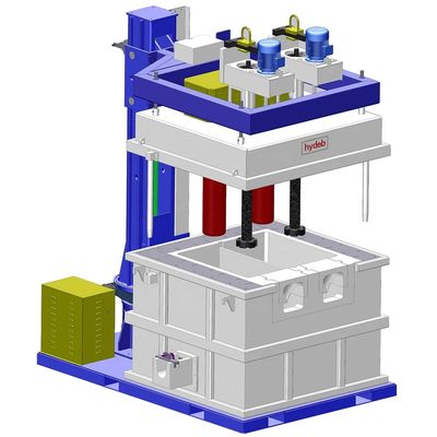 Macchina di degassamento dell'alluminio a 3 fasi con velocità del rotore di grafite di 100-600 R/min e pressione regolabile da 0,1 a 0,6 MPa
