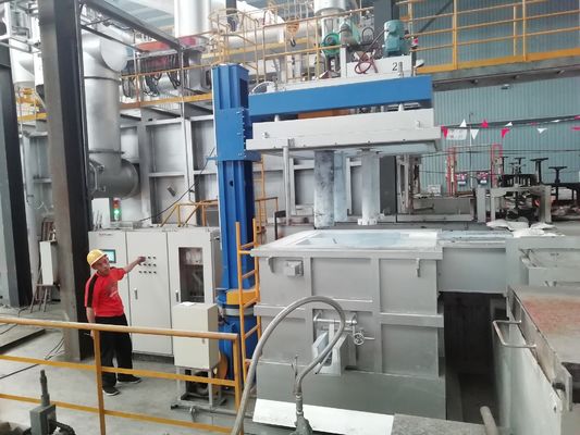 Unità di degassaggio rotante in linea per processo di degassaggio automatico