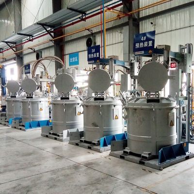 Siviera di alluminio fusa fissa di trasferimento che preriscalda i preriscaldatori della siviera del sistema