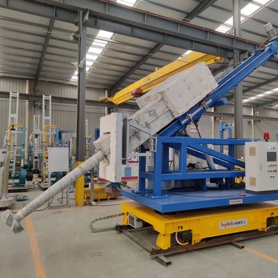 Degassamento di alluminio fuso e sistema di fusione accanto alla porta della fornace