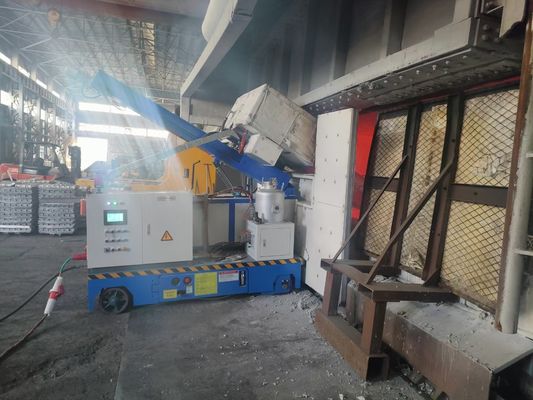 Dispositivo di fusione rotatorio dell'iniettore HDR-2 per il processo di alluminio fuso di degassamento della fornace