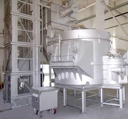 1 forno di fusione di Ton Gas Fired Aluminum Scrap con 4000 chilowatt Shell di alluminio