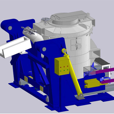 Giralingotti di alluminio efficienti della fornace per il trattamento del metallo fuso