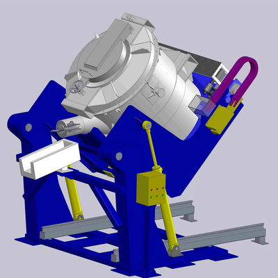 Giralingotti di alluminio efficienti della fornace per il trattamento del metallo fuso