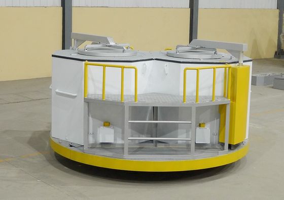 15T il forno di fusione rettangolare +10% 2 ha valutato l'importo di versamento liquido di alluminio