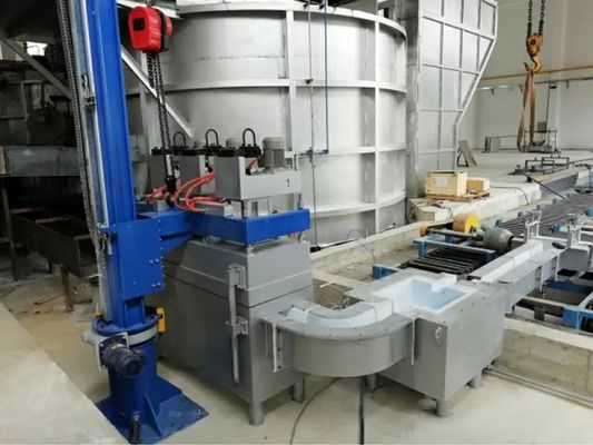 Migliorare la produzione di alluminio con 4 rotori della macchina di degassamento dell'alluminio 0-600 R/min Velocità del rotore del grafite e O2ppm≤5