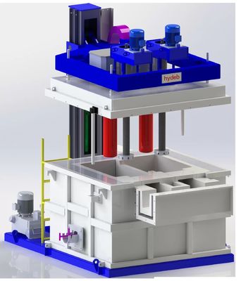 Macchina di degassaggio in alluminio ad alta capacità Livello di liquido di lavoro ≥ 250 Umidità ppm ≤ 3 Voltaggio V 380±10%
