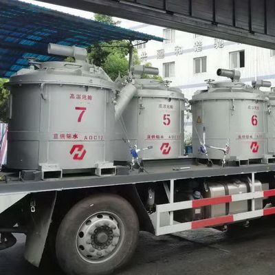 Capacità 2000 kg Fuso di alluminio transfer ladle Finitura superficiale liscia