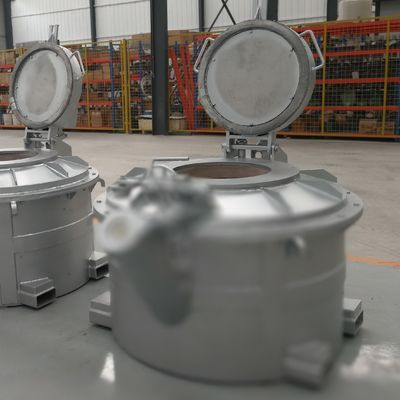 500 - 3000 kg Lata di trasferimento in alluminio fuso per la fusione a stiro di alluminio