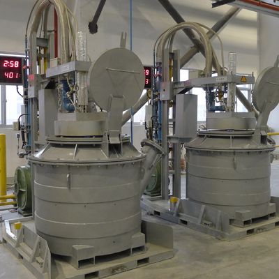 500 - 3000 kg Lata di trasferimento in alluminio fuso per la fusione a stiro di alluminio