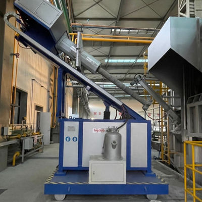 Macchina di degassamento liquido di alluminio fuso rotante Macchina mobile di raffinazione di degassamento liquido di alluminio