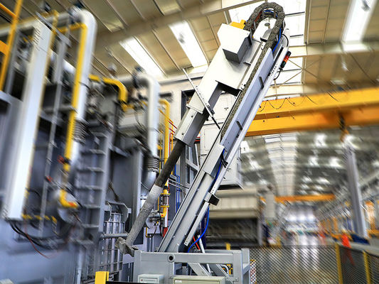 Iniettore a flusso rotante con controllo della pressione di iniezione tramite servomotore, velocità 0-300 mm/s e pressione 25 MPa per la raffinazione dell'alluminio