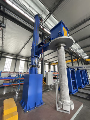 Rotore e albero di degassaggio del grafite ad alta purezza di raffinazione con peso totale della macchina di 3000 kg ≥99,996% Purezza del gas raffinato