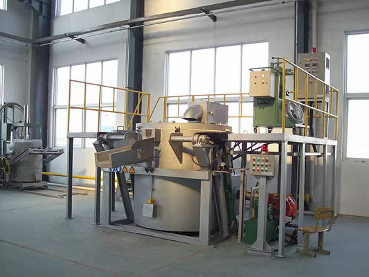 Macchina di iniezione di flusso di azoto o di argon di purezza con temperatura del liquido di alluminio di 680-750 °C e velocità del rotore di grafite di 0 ‰ 400 r/min