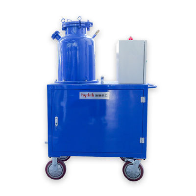 Iniettore di flusso rotativo di azoto o di argon per la raffinazione dell'alluminio all'interno di un liquido di alluminio a temperatura 680-750 °C