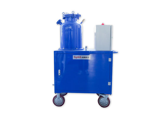 Iniettore di flusso rotativo di azoto o di argon per la raffinazione dell'alluminio all'interno di un liquido di alluminio a temperatura 680-750 °C