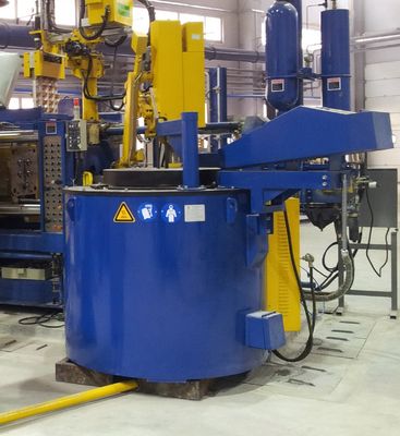 Caldaio in alluminio fuso Forno di fusione in alluminio con controllo di temperatura a doppio punto Temperatura uniforme ≤±5C