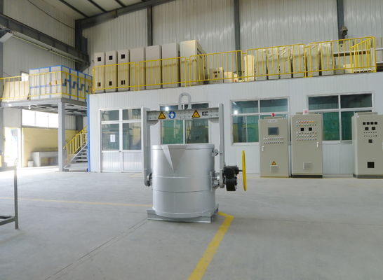 Macchina di degassaggio dell'alluminio a tre fasi e quattro fili di alimentazione per il flusso di raffinazione fine