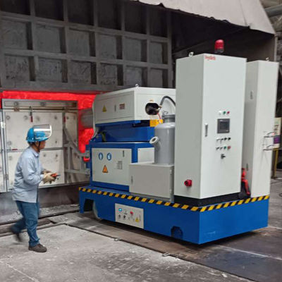 Unità di degassaggio rotativo a flusso di raffinazione con dimensioni di particelle ≤ 5 mm e frequenza 50 Hz peso netto 1200 kg