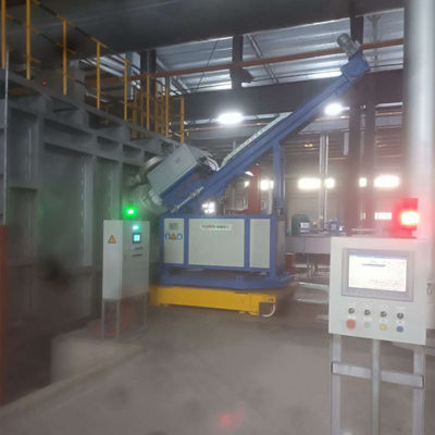 Macchina di degassaggio dell'alluminio fuso a conversione di frequenza con velocità del rotore del grafite 0-600 R/min e tensione 380V