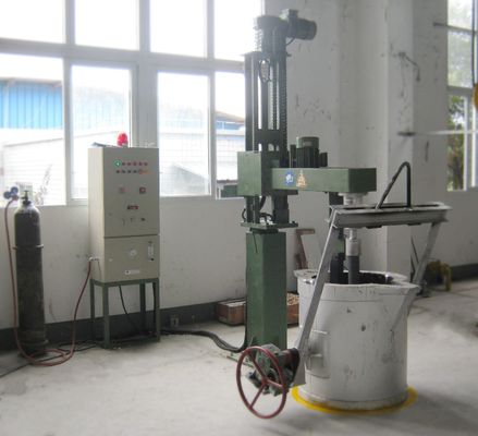 Macchina di degassaggio di alluminio fuso personalizzata con pressione regolabile di gas raffinato MPa e dimensione delle particelle di flusso ≤5 mm