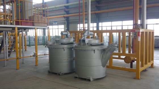 Capacità 1000KG Cisterne di trasferimento in alluminio fuso per un trasferimento liscio e veloce