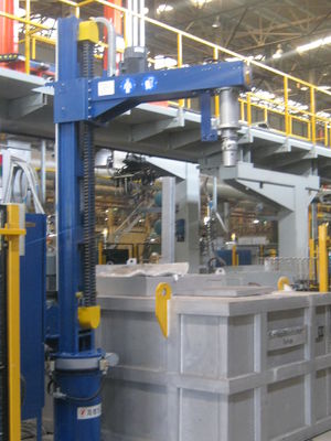 ≤ 5 mm Dimensione delle particelle di flusso Macchina per disgasamento della raffinazione dell'alluminio con pressione regolabile del gas e raffinazione