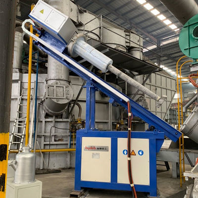 Iniettore rotativo di flusso di azoto ad alta purezza con efficienza di disgasamento del 60% e raggio di oscillazione del rotore di 30°