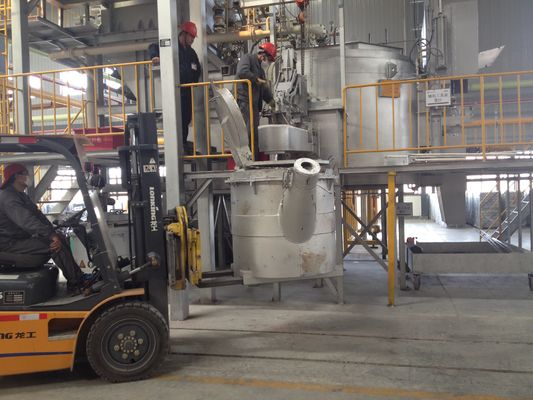 Finitura di superficie liscia Lodi di trasferimento in alluminio fuso per operazioni di trasferimento di metallo fuso a temperatura