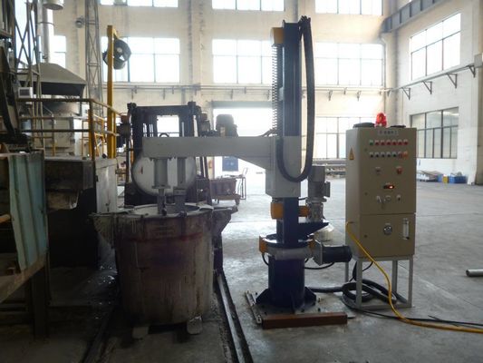 ≤ 5 mm Dimensione delle particelle del flusso di raffinazione Macchina di degassamento di raffinazione in alluminio con potenza di 3 kW