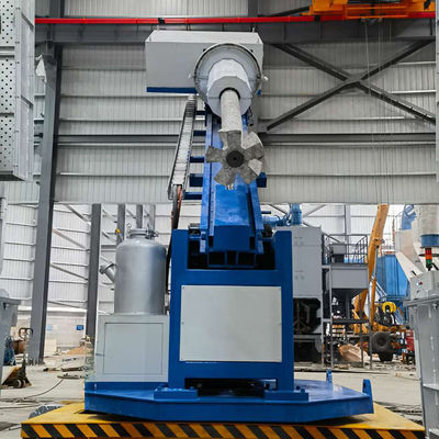 Iniettore a flusso rotante con controllo della pressione di iniezione tramite servomotore, velocità 0-300 mm/s e pressione 25 MPa per la raffinazione dell'alluminio