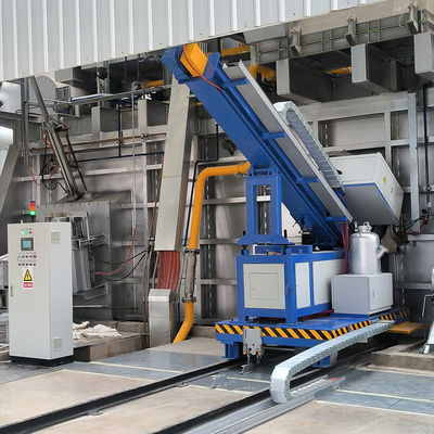 Iniettore a flusso rotante con controllo della pressione di iniezione tramite servomotore, velocità 0-300 mm/s e pressione 25 MPa per la raffinazione dell'alluminio