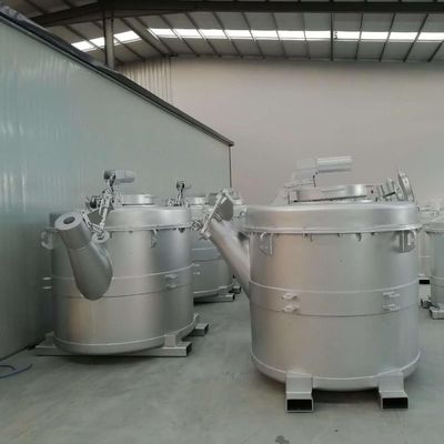 Trasferimento di materiale in alluminio con siviera per alluminio fuso con calo di temperatura inferiore a 10 °C Certificato ISO 9001 2015 e CE