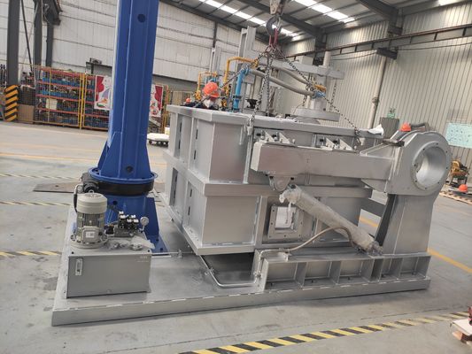 Unità di degasaggio rotante in linea per alluminio fuso 0-1200°C Intervallo di temperatura Dimensioni 1200x800x1500mm Rimozione gas ad alta efficienza Costruzione in acciaio resistente