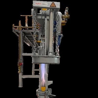 Compact Ladle Preheater with 1.6*1*2.8m Design and Up To 50 Tons Heating Capacity in Iron Grey