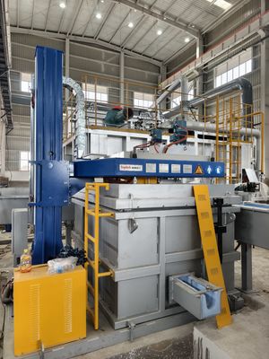 Tipo fornace di tenuta di alluminio del piatto di 3500kg per la colata della lega di alluminio