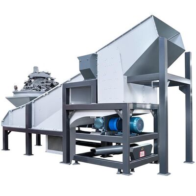 Macchina avanzata per la selezione di rottami di alluminio con separatori a correnti parassite, LIBS e selezionatrici basate su sensori NIR per il riciclaggio ad alta purezza