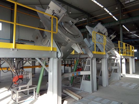 Forno di tenuta per alluminio fuso a temperatura nominale di 850 °C con capacità di 1000 kg
