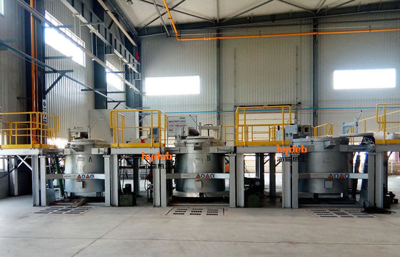 Forno di tenuta in alluminio di 1000 kg di capacità per contenere crogiolo e alluminio