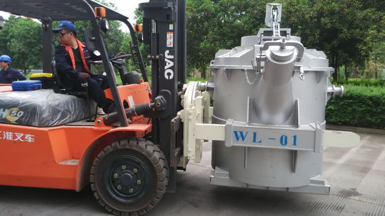 Siviere di alluminio fuse di trasferimento di 3000KG 50C con il labbro di versamento