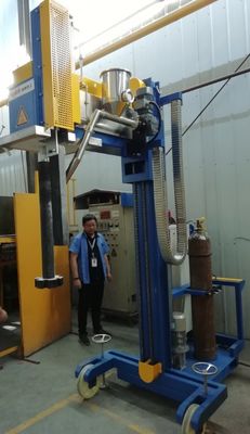 Attrezzatura di alluminio di degassamento rotatoria mobile con le ruote per alluminio fuso