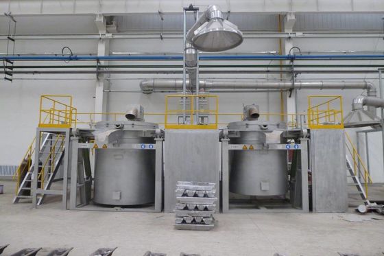 Forno di fusione 0.30MPa di induzione di alluminio di vuoto di NG di GPL per la lega di alluminio