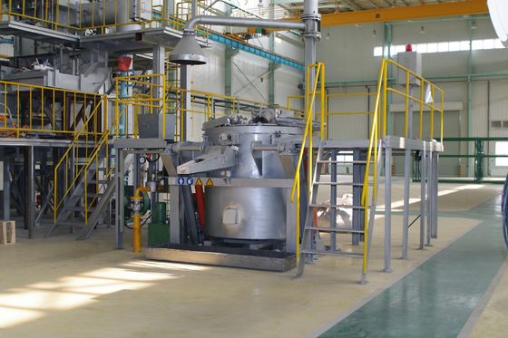 Accensione automatica di alluminio di fusione del forno a crogiolo del residuo di elettricità 1200KG