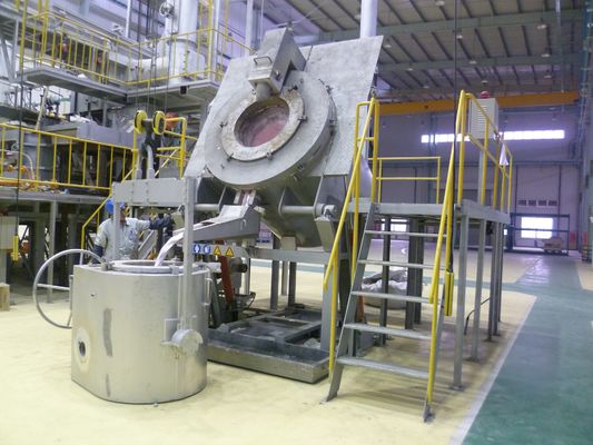 Accensione automatica di alluminio di fusione del forno a crogiolo del residuo di elettricità 1200KG