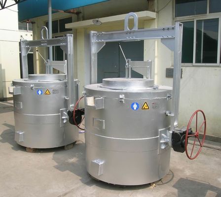 Gas industriale che sospende il tipo elettrico di alluminio 500KG del forno a crogiolo