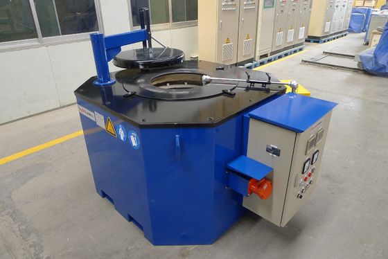 Forno di fusione di inclinazione blu del crogiolo elettrico 1200KG per 280 kg/h dell'acciaio Outshell del ferro