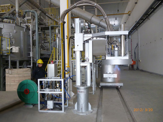 Attrezzatura di preriscaldamento a gas del bruciatore del riscaldamento della siviera di trasferimento per alluminio fuso