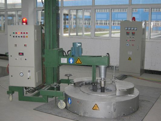 Un'unità di degassamento rotatoria di 400 giri/min.