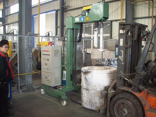 Controllo della dimensione delle particelle del flusso di raffinazione Macchina di degassaggio regolabile in alluminio fuso a pressione di gas raffinato