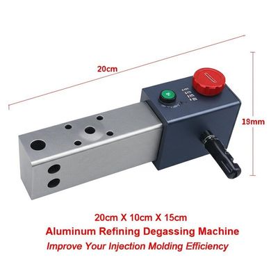 20cm X 10cm X 15cm Macchina per la raffinazione dell'alluminio Degassing Migliora l'efficienza dello stampaggio ad iniezione